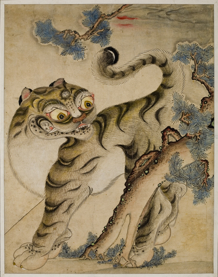 송호도, 19세기, 종이에 수묵채색, 46x36