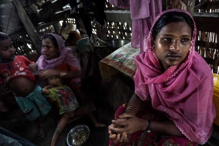 MYANMAR-BANGLADESH-KILLINGS-UNREST <YONHAP NO-3176> (AFP)