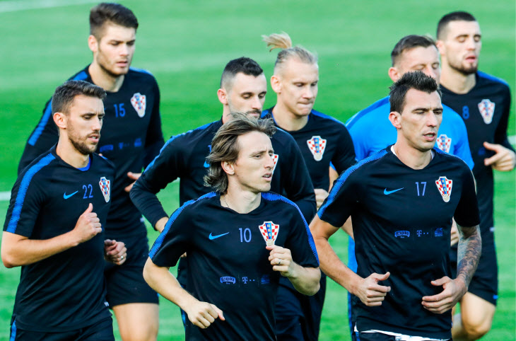 Team Croatia in tra... <YONHAP NO-0618>