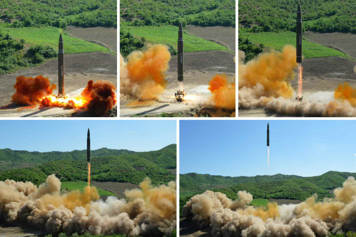 북한 노동신문, '화성-14형' 시험 발사 3주년 대대적으로 조명