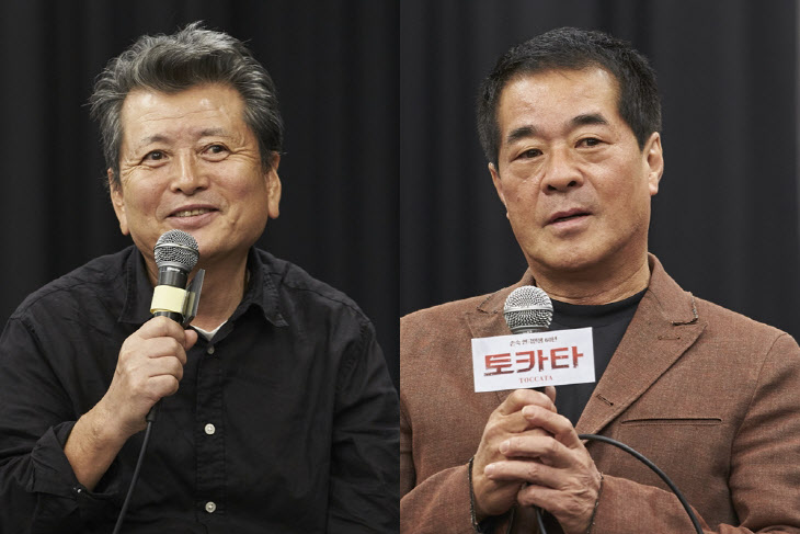 연극 '토카타' 이태섭 무대디자이너(왼쪽)와 박명성 프로듀서