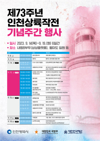 제73주년 인천상륙작전 기념주간 행사 포스터