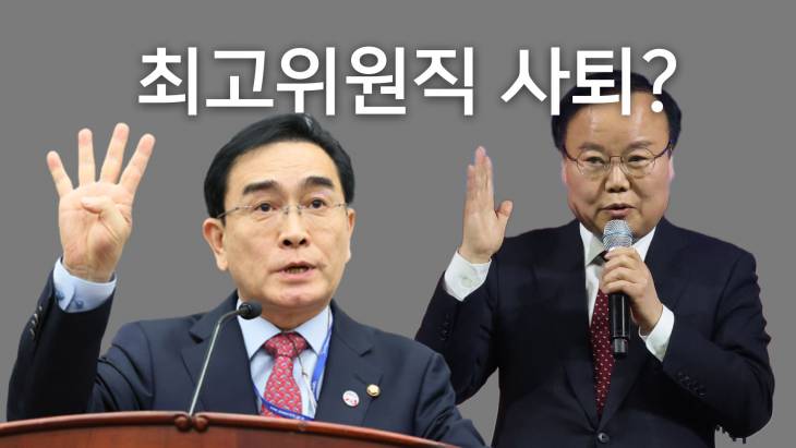 김재원 태영호 최고위원직 사퇴할까?